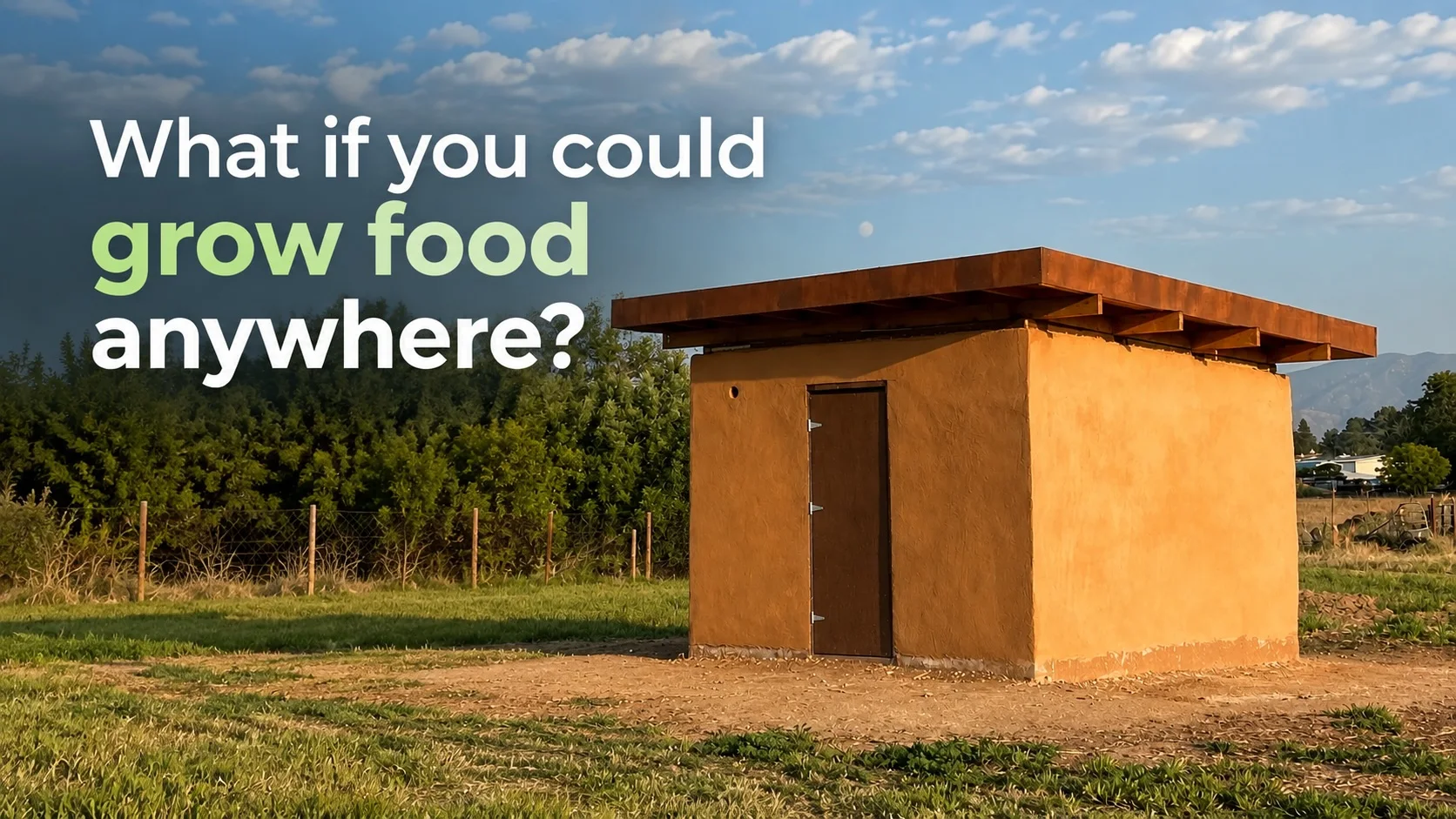 A Littlest Big Farm with the words What if you could grow food anywhere?