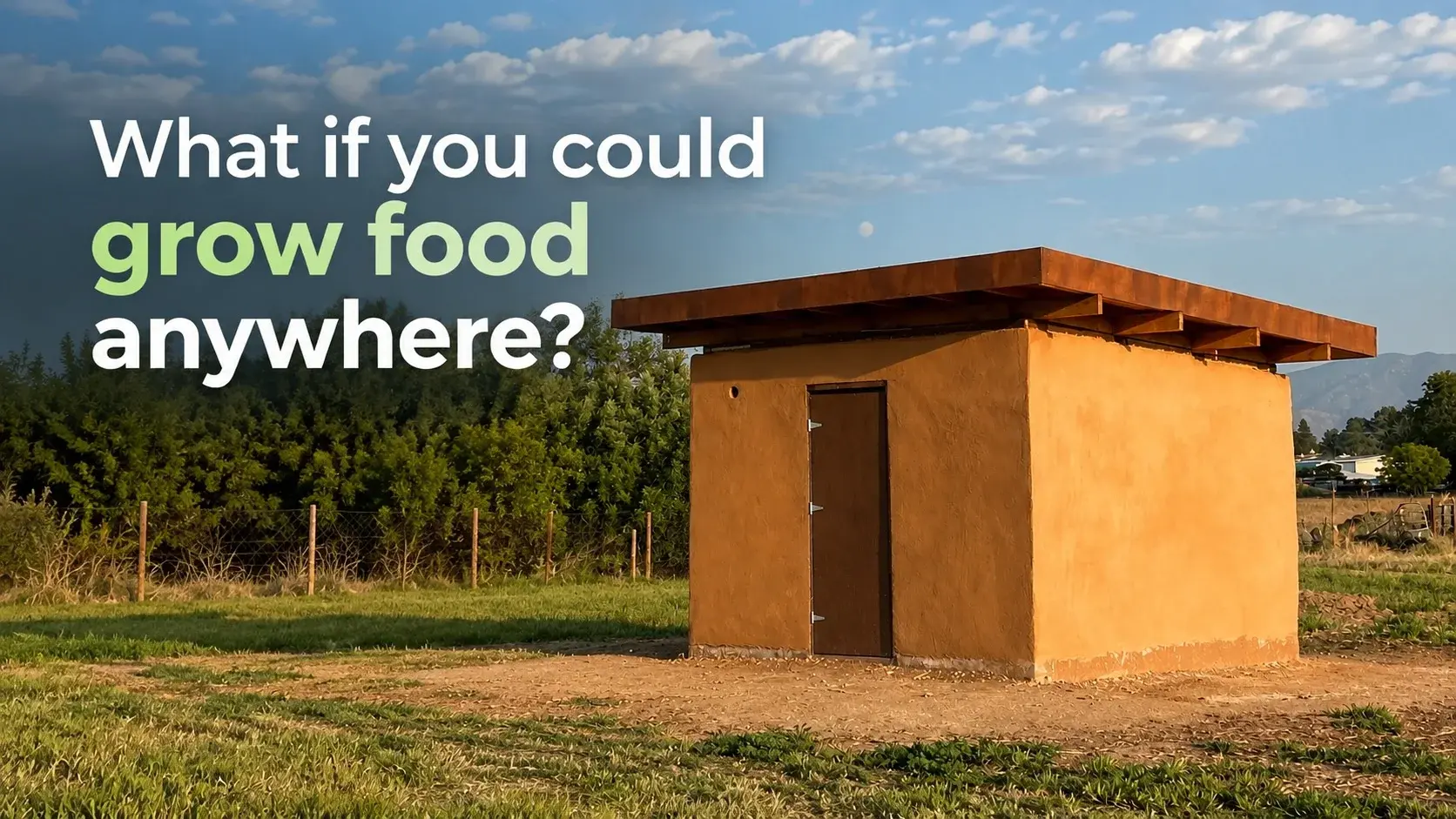 Littlest Big Farm with the words What if you could grow food anywhere?