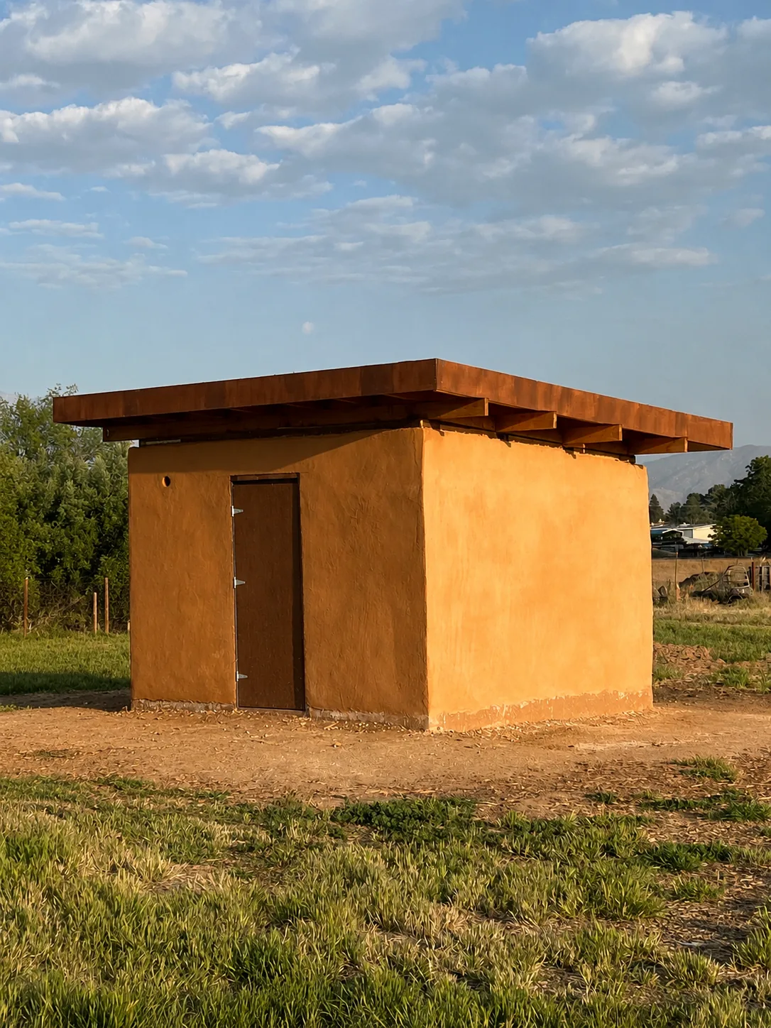 A Littlest Big Farm built with earthen walls